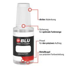 Blu Barva za popravilo 1E7 srebrna refleksno srebrna Toyota