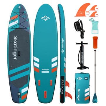 shumee Deska SUP SKATINGER Jade 320x81x15 cm (10'6'') vsestranska