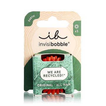 Invisibobble Original Earth odtenek Save It Or Waste It darilni set elastika za lase 3 kos