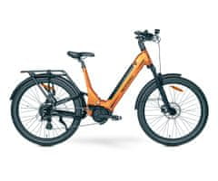 MS ENERGY Mokosha električno kolo, 69,85 cm, 250 W, do 120 km, oranžno