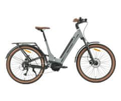 MS ENERGY Mokosha električno kolo, 69,85 cm, 250 W, do 120 km, sivo