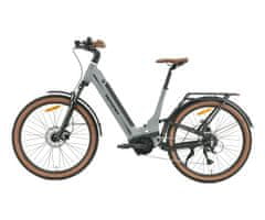 MS ENERGY Mokosha električno kolo, 69,85 cm, 250 W, do 120 km, sivo