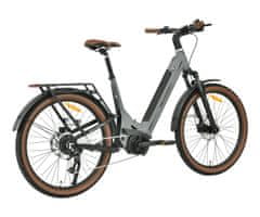 MS ENERGY Mokosha električno kolo, 69,85 cm, 250 W, do 120 km, sivo