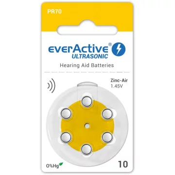everActive baterije za slušni aparat 10 6/1 (10 kos.)