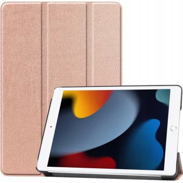 Nikcorp Ovitek za iPad Mini 6 8,3 rožnato zlata barva, stojalo 65°/30°, zaščita, prostor za pisalo Apple Pencil, samodejni izklop/zbujanje, polikarbonat in mikrovlaken