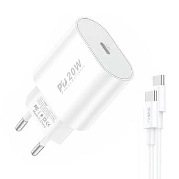 Foneng POLNILEC FONENG PD 3.0 EU39 20W S KABLOM TYPE-C ZA TELEFONE IN DODATKE