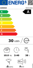 Gorenje WG414A41 pralni stroj, 10 kg