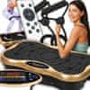 Dexxer LCD fitnes platforma za vibracijsko vadbo z dodatki do 150kg zlata