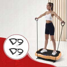 Dexxer LCD fitnes platforma za vibracijsko vadbo z dodatki do 150kg zlata