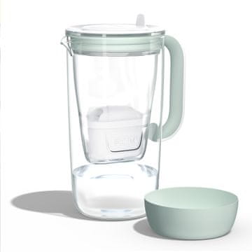 Brita Glass 60th Anniversary Edition vrč za filtriranje vode, 2,5 L, zelen
