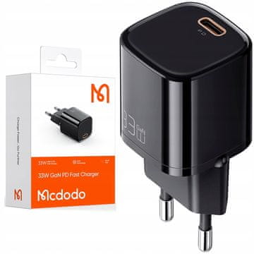 Mcdodo Mcdodo nanao GaN polnilec za telefon s hitrim polnjenjem USB-C PD QC - 33 W