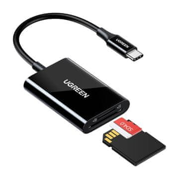 Ugreen UGREEN 2-V-1 USB-C BRALNIK KARTIC ZA TELEFONE IN PRENOSNIKE S HITROSTJO 5 GBP/S