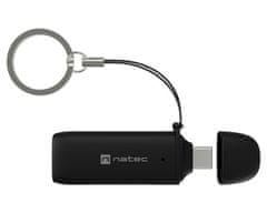 Natec SCARAB C čitalnik spominskih kartic, konektor USB-C, max 2TB, črni