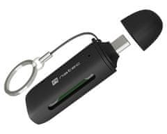 Natec SCARAB C čitalnik spominskih kartic, konektor USB-C, max 2TB, črni