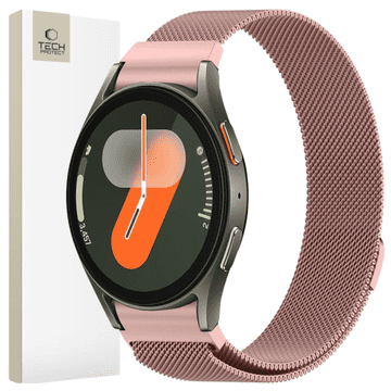 Tech-protect TECH-PROTECT MILANESEBAND SAMSUNG GALAXY WATCH 4 / 5 / 5 PRO / 6 / 7 / FE ROSE GOLD