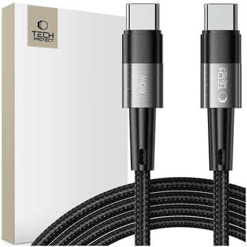 Tech-protect TECH-PROTECT ULTRABOOST KABEL TYPE-C PD60W/3A 200CM SIVA