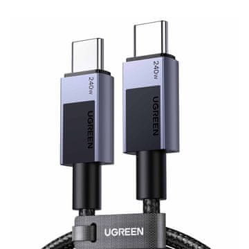 Ugreen UGREEN USB-C NA USB-C KABEL 240W PD ZA PRENOSNIK IN TELEFON, HITROST 1M