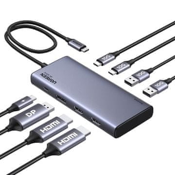 Ugreen UGREEN HUB 2X HDMI 2X USB USB-C 3.2 10GBPS ZA MACBOOK PRO AIR 4K
