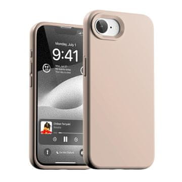 Mercury Silikonski ovitek Mercury za iPhone 16e, roza peščeno-rožnat
