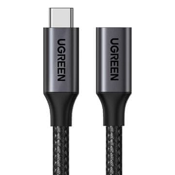 Ugreen Ugreen US372 USB 3.2 podaljševalni kabel moški USB-C na ženski USB-C Gen 2, 1 m (črn)