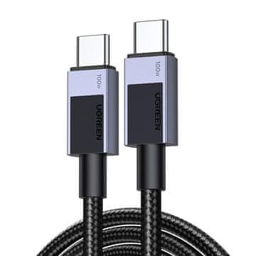 Ugreen Ugreen L512 USB-C na USB-C kabel, 100 W, 5 A, 2 m (črn)