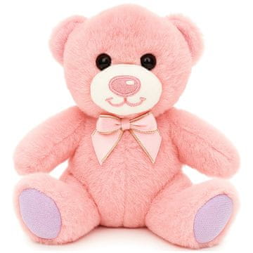 1 to 3 BAMBLY MEDVEDEK PLIŠASTA IGRAČA ZA DOJENČKA, ROZA, 15 CM, MEHKA