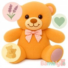 1 to 3 BAMBLY LAVENDER PLIŠASTA IGRAČA MASKOTA ORANŽNA PLIŠASTA IGRAČA 15 CM
