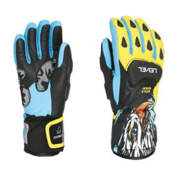LEVEL SQ JR CF Yellow Blue otroške smučarske rokavice