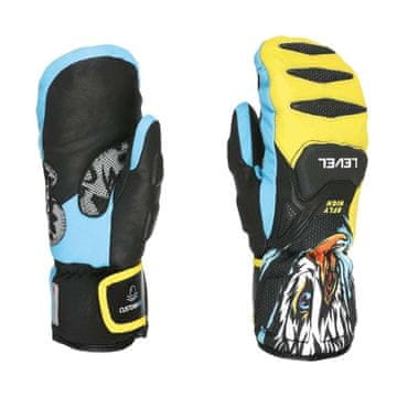 LEVEL SQ JR CF Mitt Yellow Blue otroški smučarski palčniki (velikost 5.0)