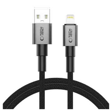 Tech-protect TECH-PROTECT ULTRABOOST DNA LIGHTNING KABEL 15W/2.4A 100CM ŽELEZNO SIVA