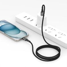 Tech-protect ULTRABOOST DNA LIGHTNING KABEL 15W/2.4A 100CM ŽELEZNO SIVA