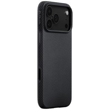 Pitaka Ovitek PITAKA Aramid UltraGuard MagSafe za iPhone 17 Pro črno-siv