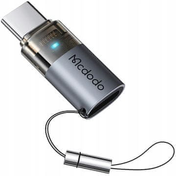 Mcdodo MCDODO ADAPTER USB-C USB TIP-C ZA LIGHTNING IPHONE 17 PRO LED
