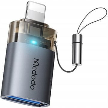 Mcdodo MCDODO ADAPTER USB-A 3.0 ZA LIGHTNING IPHONE IPAD 3A OTG LED