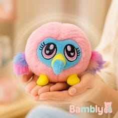 1 to 3 BAMBLY MEDVEDEK PRIJAZEN MASKOTA ŽIVAHNO ROZA FLAMINGO MEHKI