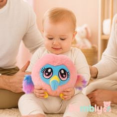 1 to 3 BAMBLY MEDVEDEK PRIJAZEN MASKOTA ŽIVAHNO ROZA FLAMINGO MEHKI