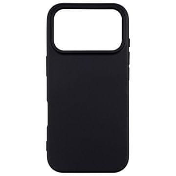 shumee Ovitek Beline za iPhone 17 Pro Max - silikonski hrbtni del, črn ovitek