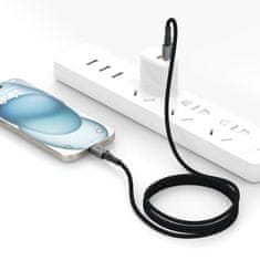 Tech-protect ULTRABOOST DNA TYPE-C KABEL PD60W/3A 50CM ŽELEZNO SIVA