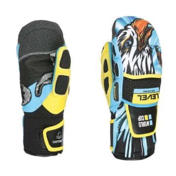 LEVEL Worldcup JR CF Mitt Yellow Blue otroški smučarski palčniki (velikost 5.0)