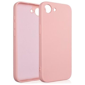 shumee Silikonski ovitek Beline za iPhone 16e, roza zlat