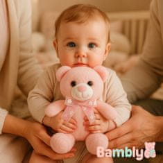 1 to 3 BAMBLY LAVENDER MASKOTA PLOŠČASTA MASKOTA ROZA VELIKA