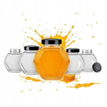 shumee 20x stekleni kozarci GUCIO 200 ml za sveče z medeno marmelado, poroka, poročni kozarci