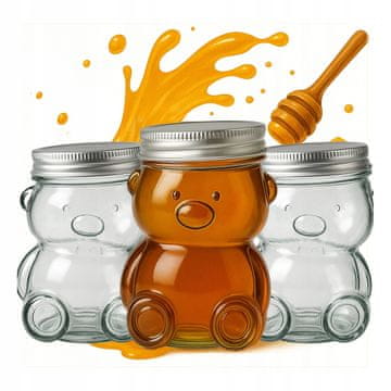 shumee 24x 80ml steklenih kozarcev z navojnim pokrovčkom za med, marmelado, začimbe, dekoracijo