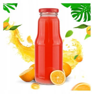 shumee Steklenica za sok, sirup 300 ml + POKROV
