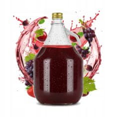 shumee DAMA 3L GASIORS steklenica za vino BALON za likerje, vinski sok, steklena steklenica