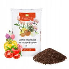 shumee UNIVERZALNA zemlja za CVETJE, ZELENJAVO, OKRASNE RASTLINE, ZELIŠČA, SADJE 20 L