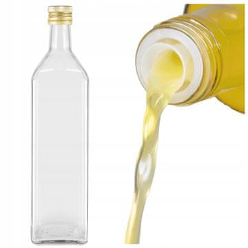 shumee MARASCA CLEAR 1000 ml steklenica z dozirnikom za olivno olje, kis, sirup, sok 1l