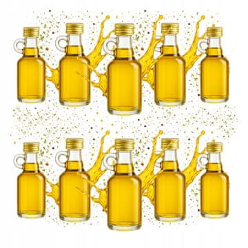 shumee 100X STEKLENIČKA 40 ML ZA SOK, OLIVNO OLJE, VZORCE VINA, POROKO, GALON S POKROVČKOM