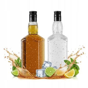 shumee Steklenica Daniel 500ml za viski, brandy, bourbon 0,5l, steklene steklenice Bimberek