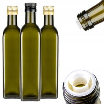 shumee 10x steklenic MARASCA 500 ml z dozirnikom za olivno olje